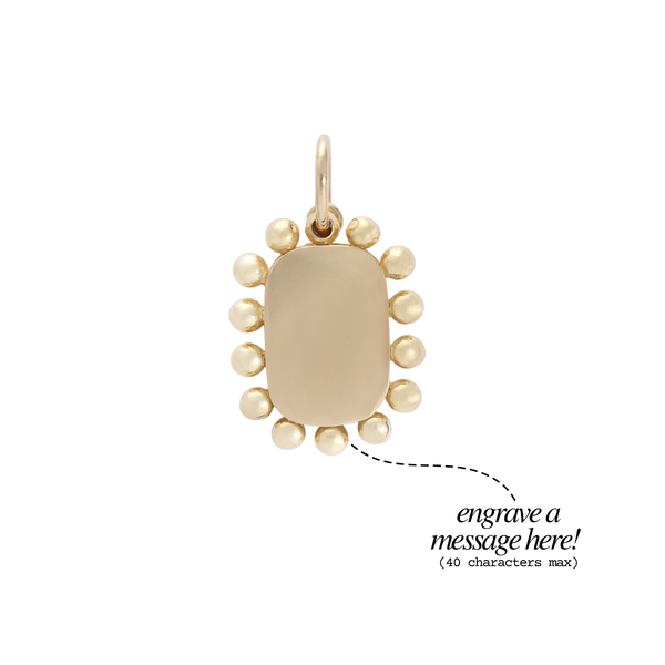 beaded tag