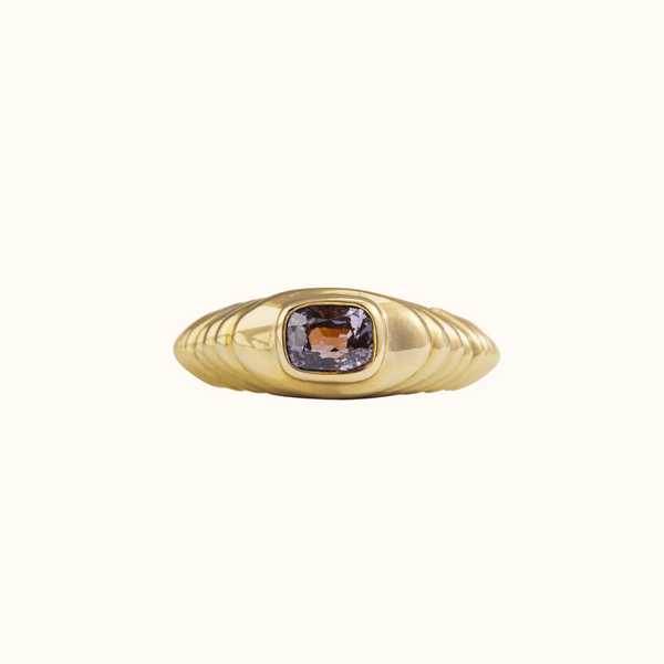 ribbed spinel dome ring