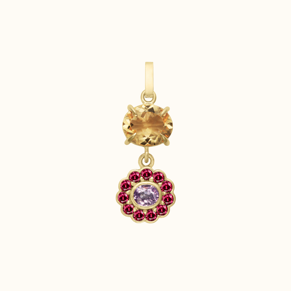 gemstone charm in shortcake