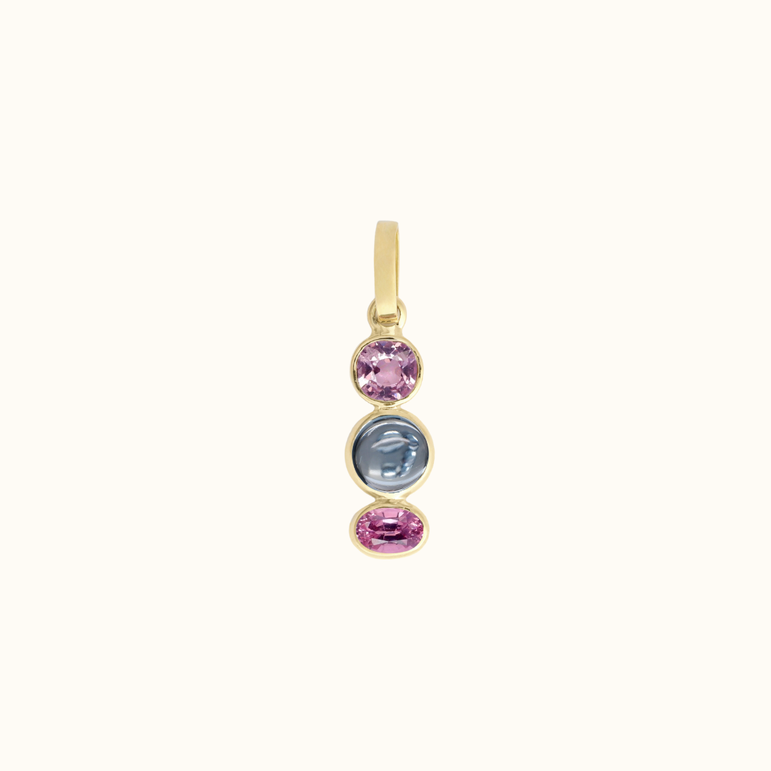 gemstone charm in jelly bean