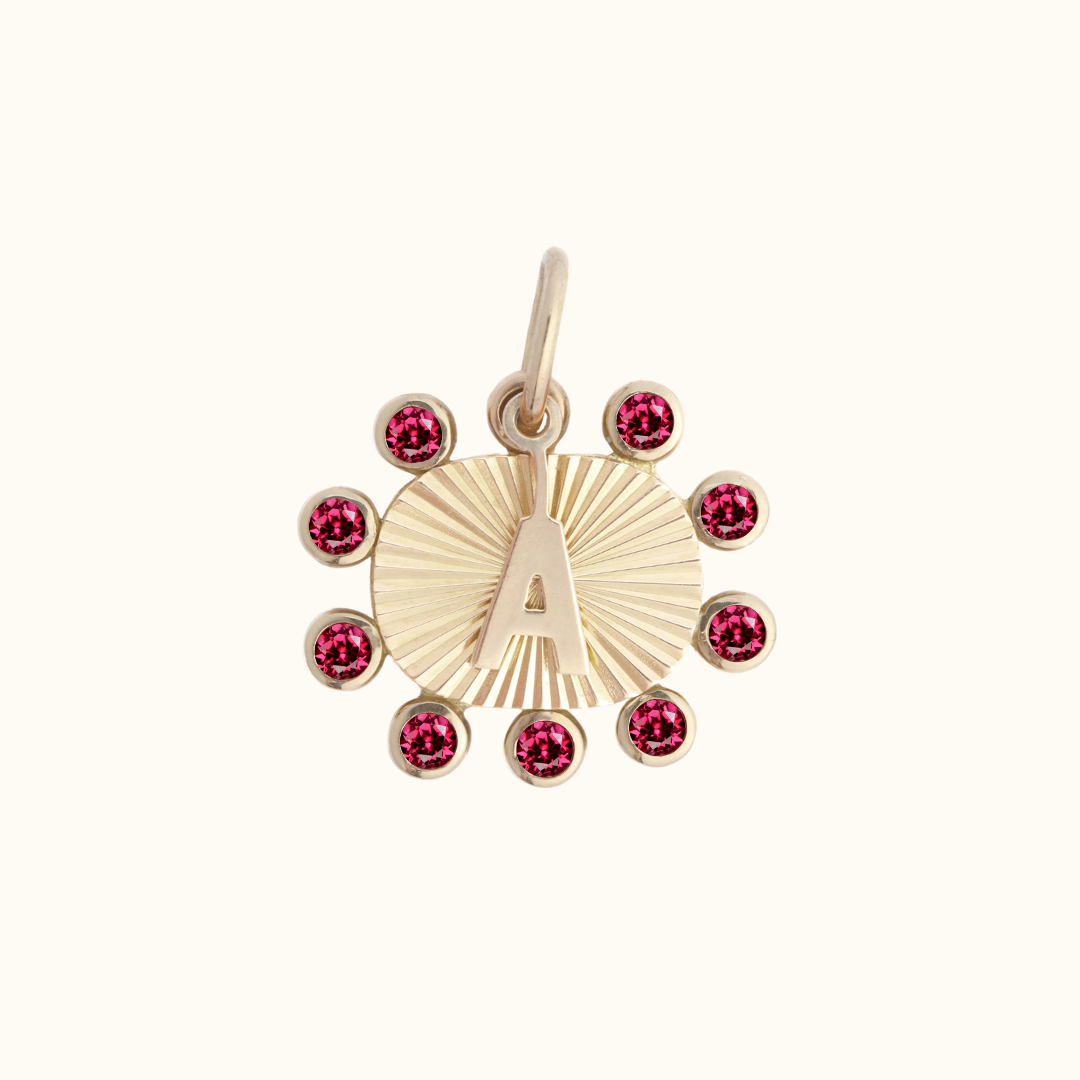 gemstone beaded tag