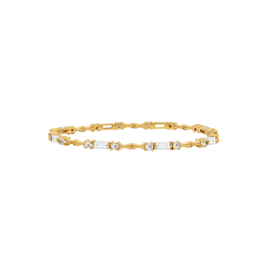 bamboo diamond bangle