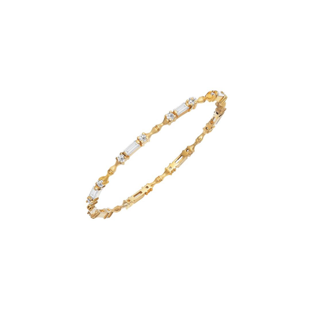 bamboo diamond bangle