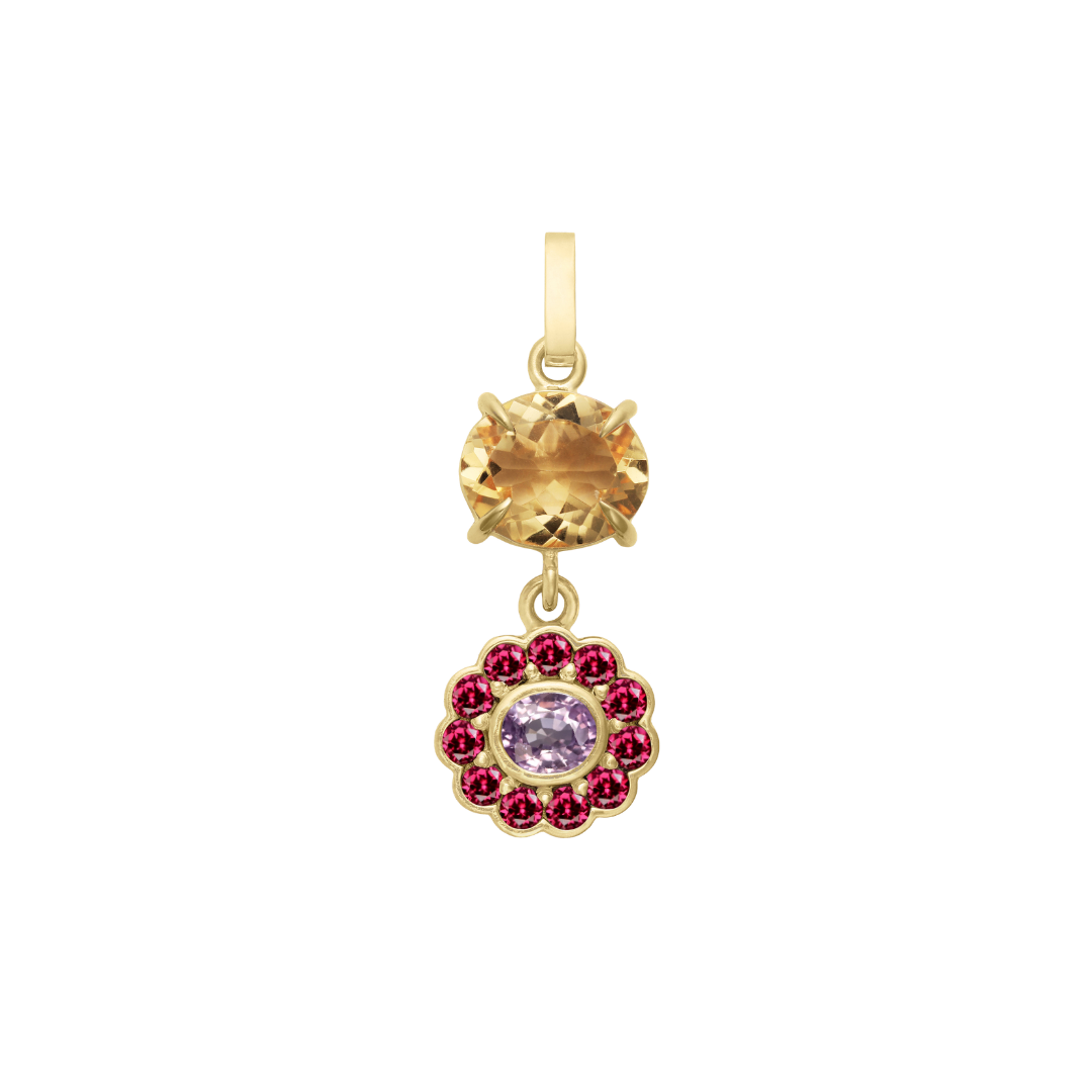 gemstone charm in shortcake