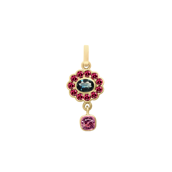 gemstone charm in cherry berry jam