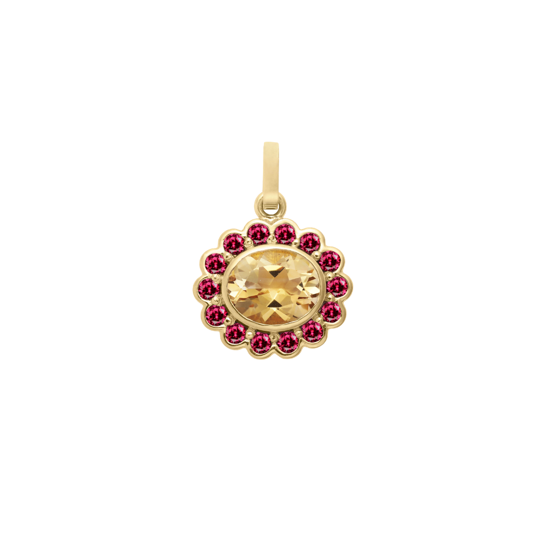 gemstone charm in lemon sorbet
