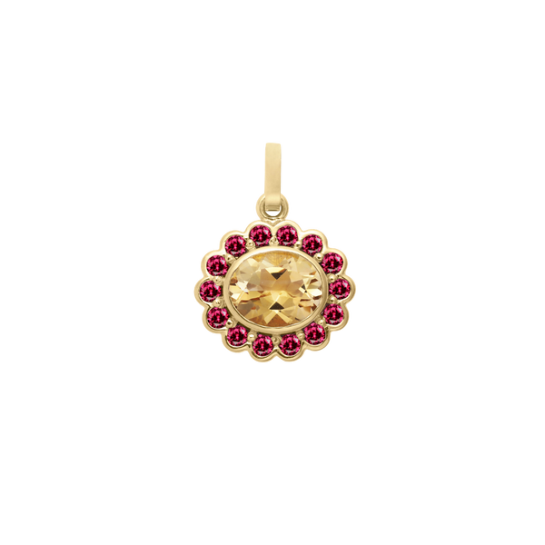 gemstone charm in lemon sorbet