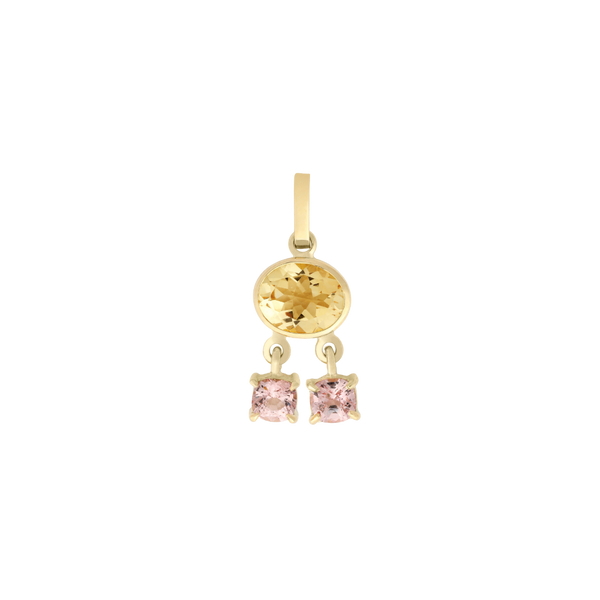 gemstone charm in guava lemonade