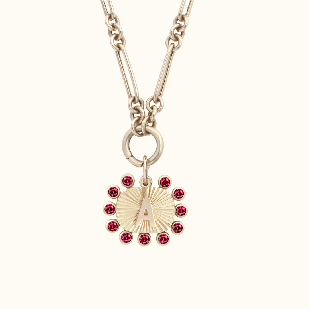 gemstone beaded tag
