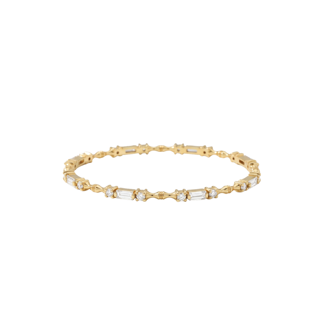 bamboo diamond bangle