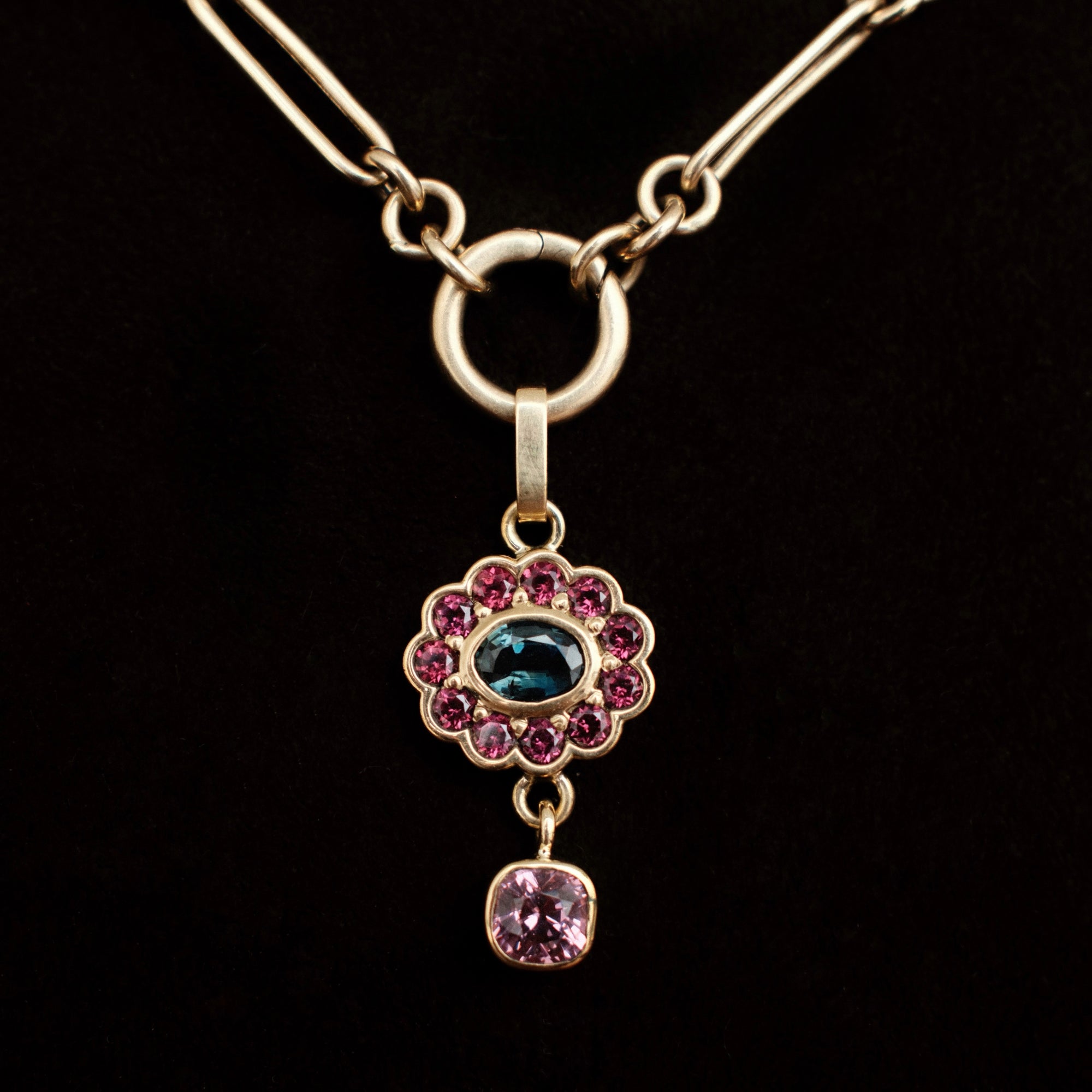 gemstone charm in cherry berry jam