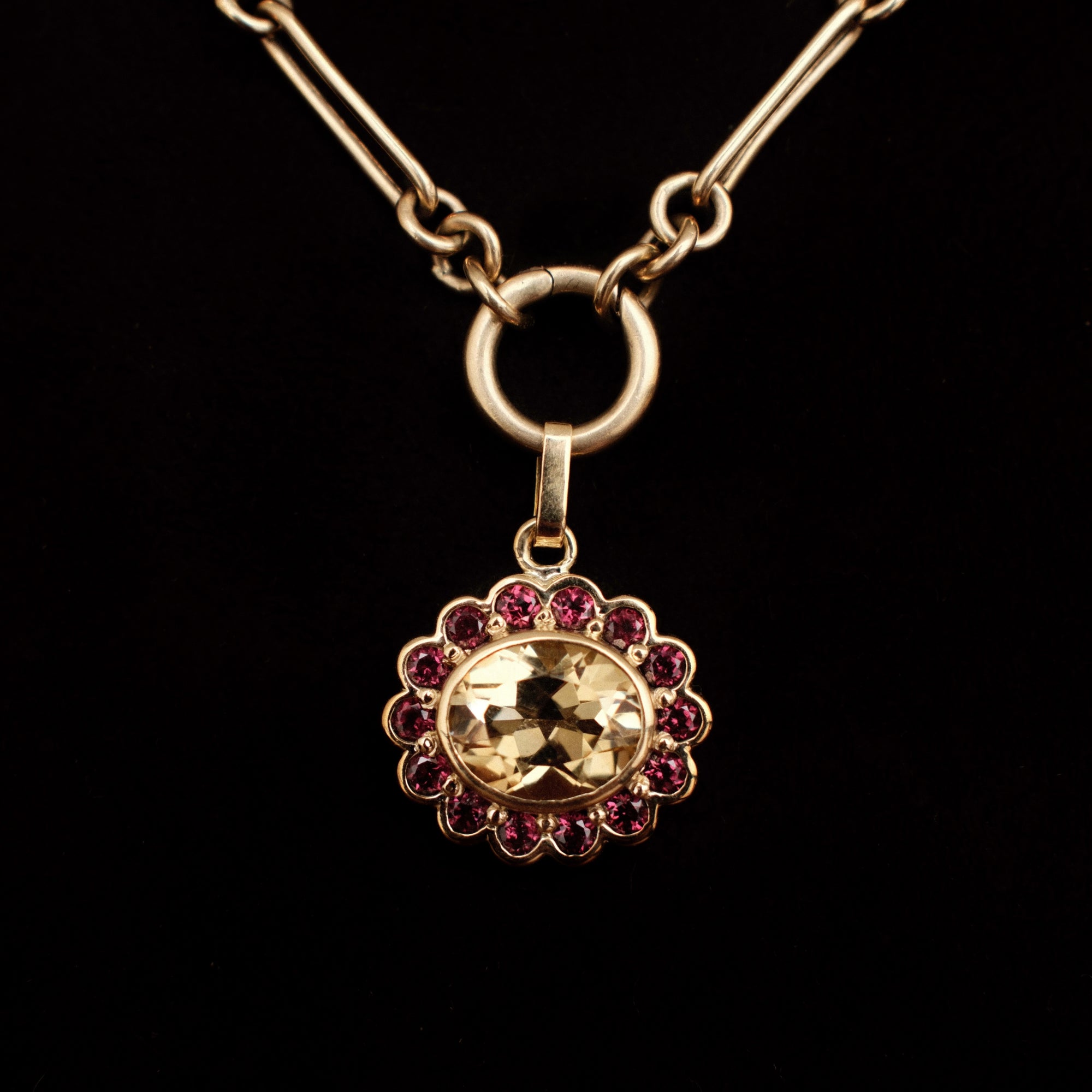 gemstone charm in lemon sorbet