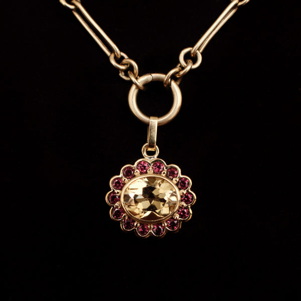 gemstone charm in lemon sorbet