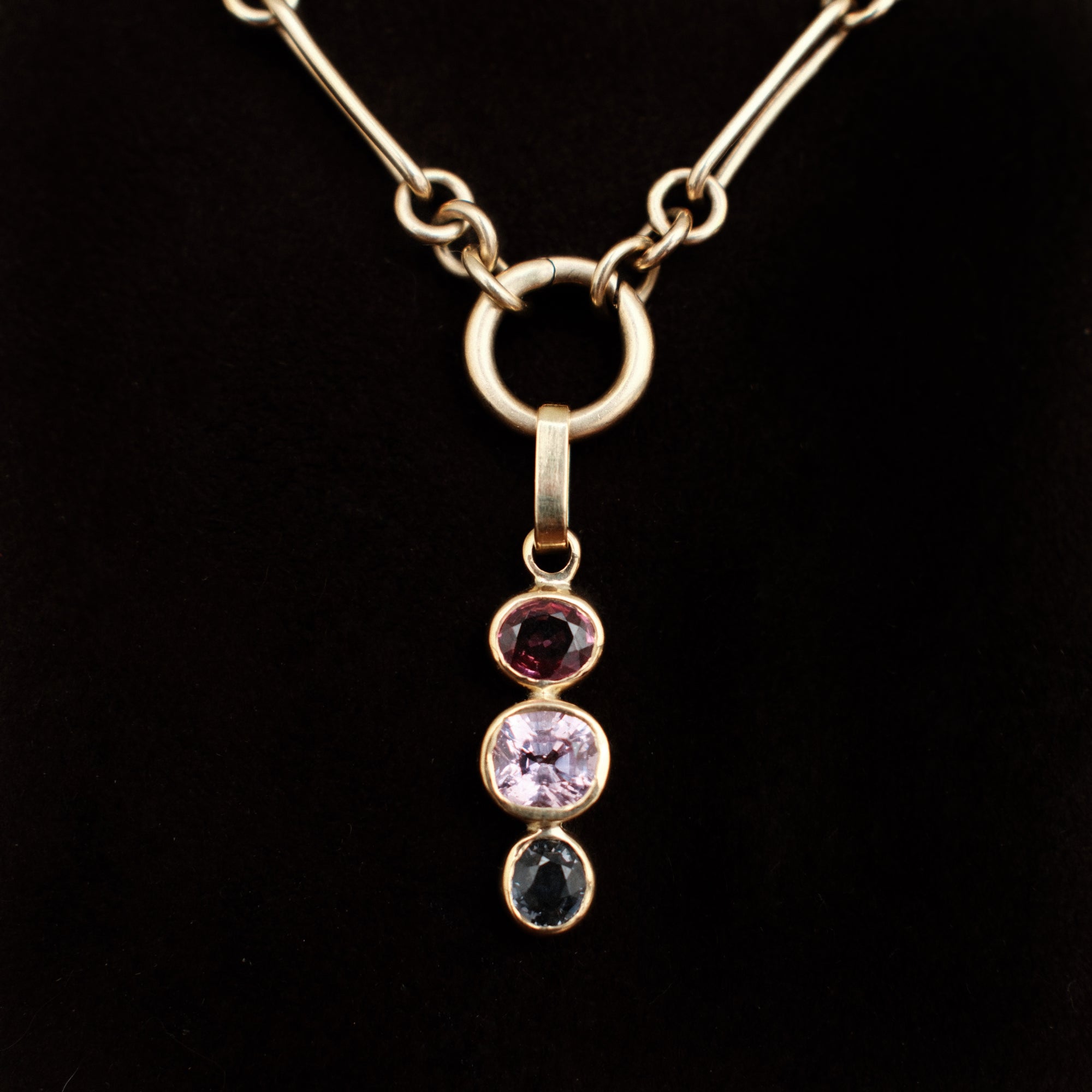 gemstone charm in dragonfruit