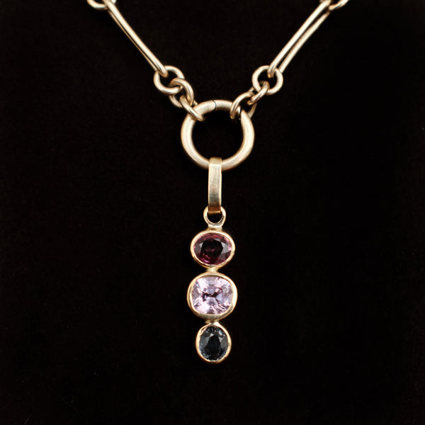 gemstone charm in dragonfruit