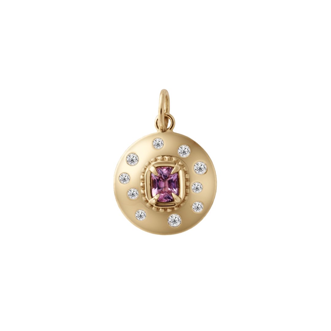 beaded dome charm