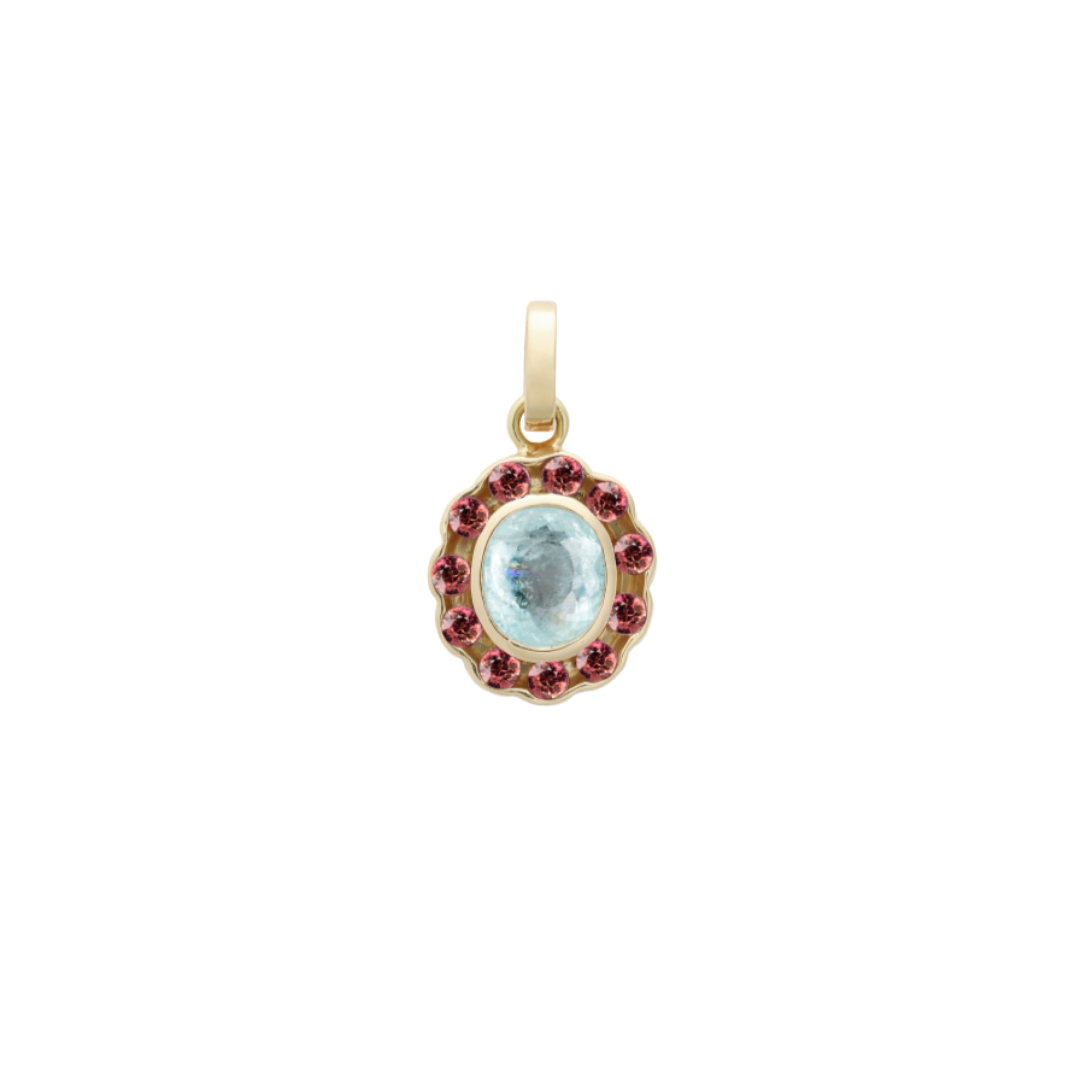 gemstone charm in mixed berry crisp