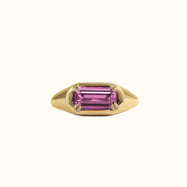 classic spinel signet ring